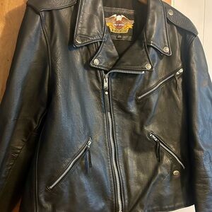 Harley-Davidson Black Leather Motorcycle Jacket